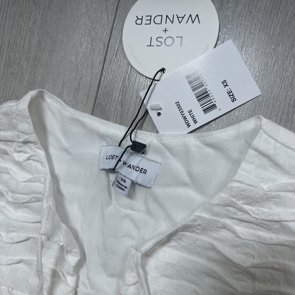 NWT Lost + Wander Wandering Free Maxi Dress Women's Size XS White - Picture 5 of 11